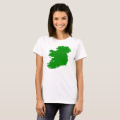 アイルランドの地図 Tシャツ (正面フル)
