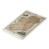 アイルランドの地図c.1850 （手彩色en） マグネット (左側)