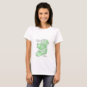 アイルランドの地図Tシャツ Tシャツ (正面フル)
