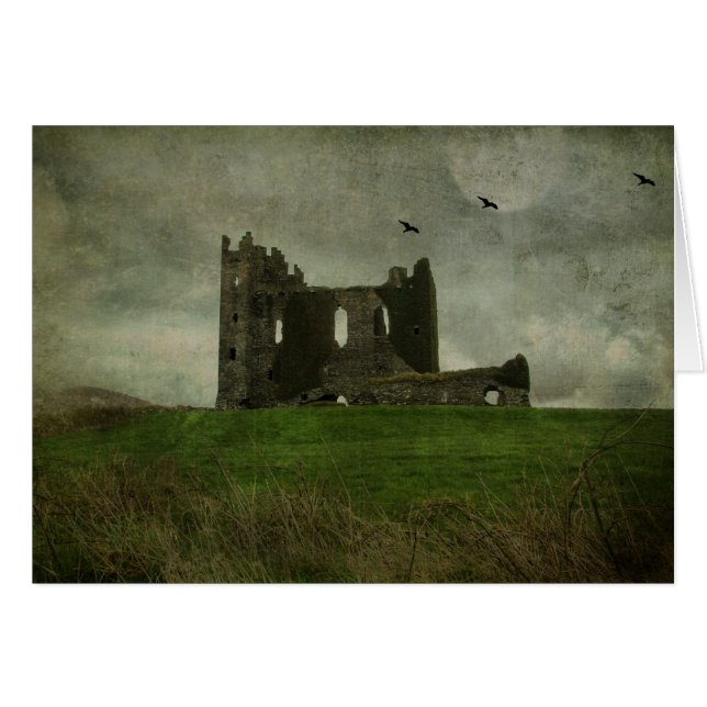 アイルランドの城の台なし (正面横)