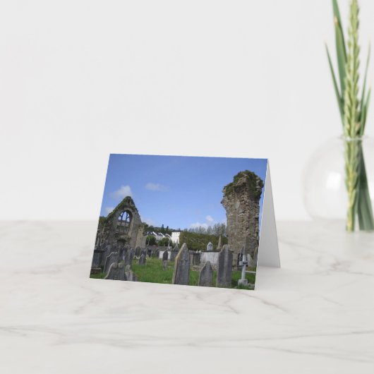 アイルランドの墓地の写真 カード (正面)