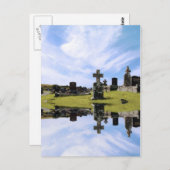 アイルランドの墓地はがき ポストカード (正面/裏面)