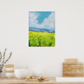 アイルランドの夏絵画風景 ポスター (キッチン)