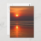 アイルランドの夕日 – アイルランド海 – はがき (正面/裏面)