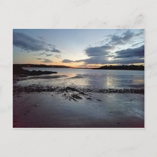 アイルランドの夕日 ポストカード (正面)