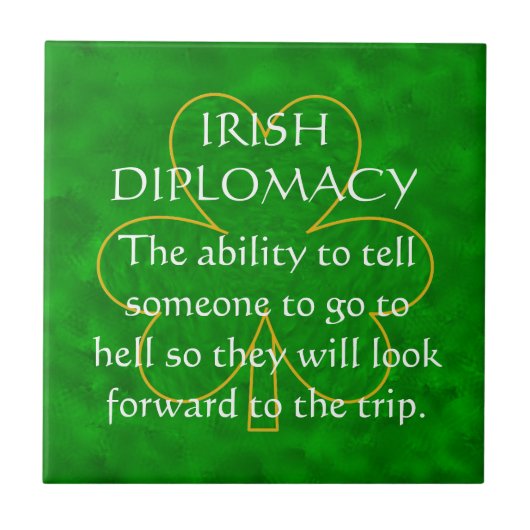 アイルランドの外交アイルランドの天恵 タイル (正面)