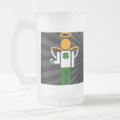 アイルランドの天使。 フロストグラスビールジョッキ (左)