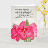 アイルランドの天恵の挨拶状 カード (黄色い花)