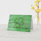 アイルランドの天恵の挨拶状 カード (黄色い花)