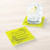 アイルランドの天恵: 蝶の翼 ガラスコースター (アングル)