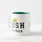 アイルランドの女の子の石 ツートーンマグカップ (正面左)