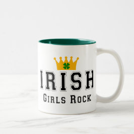 アイルランドの女の子の石 ツートーンマグカップ