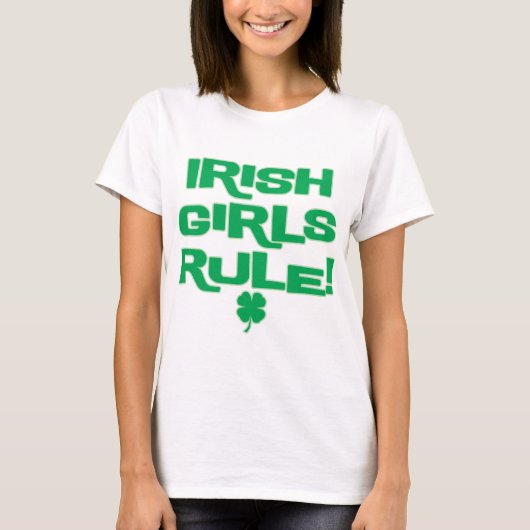 アイルランドの女の子の規則! Tシャツ (正面)
