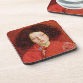 アイルランドの女の子1860年(bで置かれるキャンバスの油 コースター (左側)