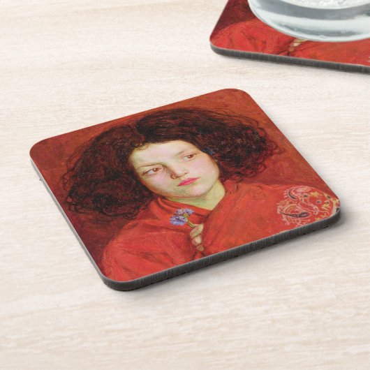 アイルランドの女の子1860年(bで置かれるキャンバスの油 コースター (左側)