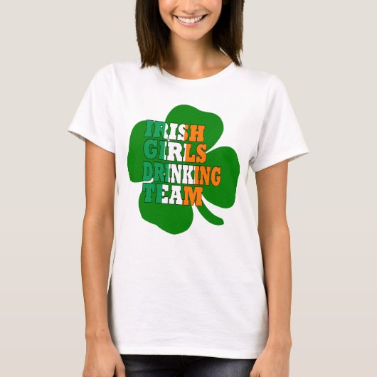 アイルランドの女子の飲みチームのセントパス Tシャツ (正面)