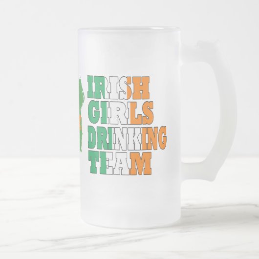 アイルランドの女子の飲みチーム フロストグラスビールジョッキ (右)