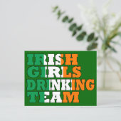 アイルランドの女子の飲みチーム ポストカード (スタンド正面)