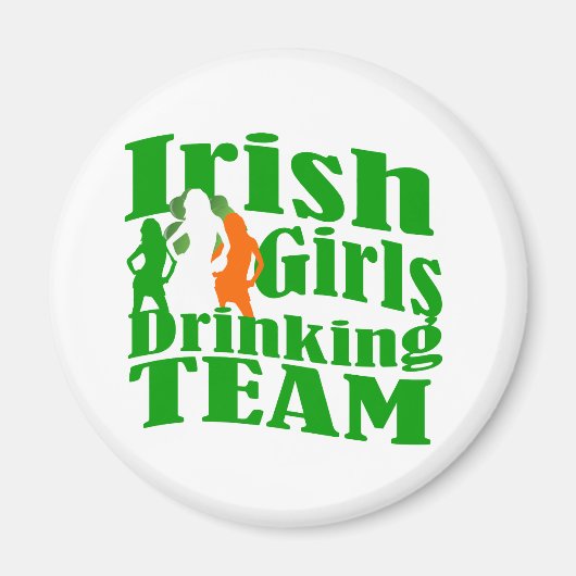 アイルランドの女子の飲みチーム マグネット (正面)