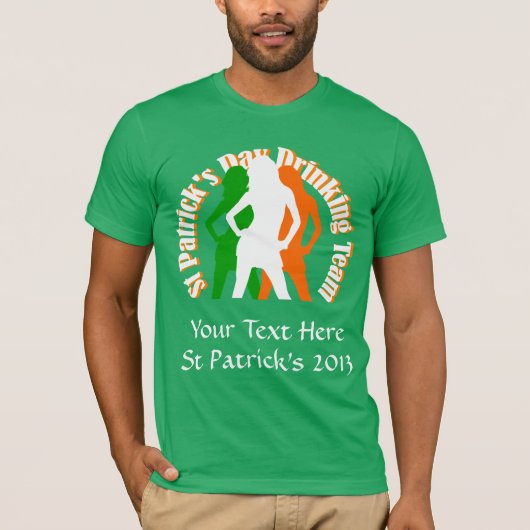 アイルランドの女子の飲みチーム Tシャツ (正面)