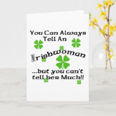 アイルランドの女性 -  いつだって分かるわ… カード (黄色い花)