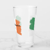 アイルランドの姓カスタム名フラッグカラー懇親会 タンブラーグラス (左)