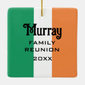 アイルランドの姓カスタム名 セラミックオーナメント (裏面)