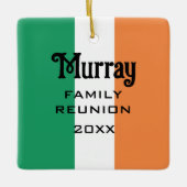 アイルランドの姓カスタム名 セラミックオーナメント (正面)