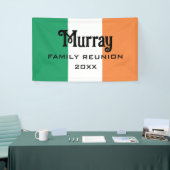 アイルランドの姓カスタム名 横断幕 (トレードショー)