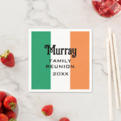 アイルランドの姓 ネーム カスタム スタンダードカクテルナプキン (インサイチュ)