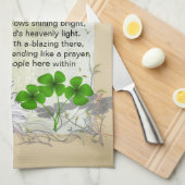 アイルランドの家の天恵の台所タオル キッチンタオル (四つ折り)