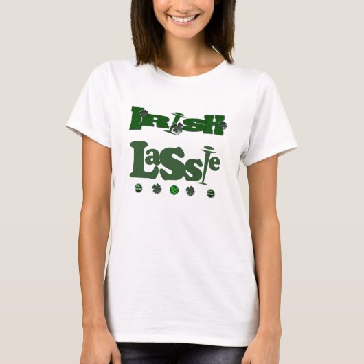 アイルランドの少女;ラッシー Tシャツ (正面)
