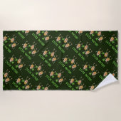 アイルランドの岩 ビーチタオル (正面)