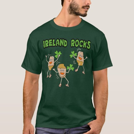 アイルランドの岩 Tシャツ (正面)