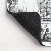 アイルランドの州についての風刺的な漫画 マウスパッド (コーナー)