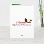 アイルランドの帽子およびシャムロックカード カード (裏面)