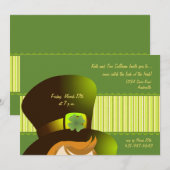 アイルランドの帽子のパーティの招待状 招待状 (正面/裏面)