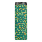 アイルランドの幸運な緑パターン タンブラー (裏面)