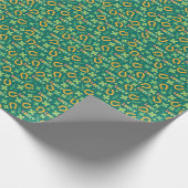 アイルランドの幸運な緑パターン ラッピングペーパー (角)