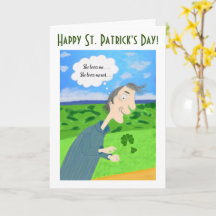 アイルランドの幸運な聖パトリックの日のグリーティングカード