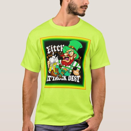 アイルランドの幸運のSt patricks day。買今 Tシャツ (正面)