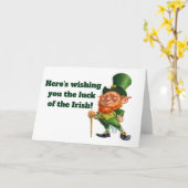 アイルランドの幸運 カード (黄色い花)