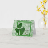 アイルランドの幸運 カード (黄色い花)