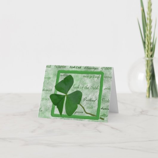 アイルランドの幸運 カード (正面)