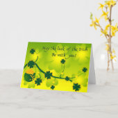 アイルランドの幸運 カード (黄色い花)