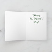 アイルランドの幸運 カード (内部)