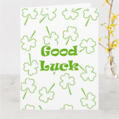 アイルランドの幸運 カード (黄色い花)