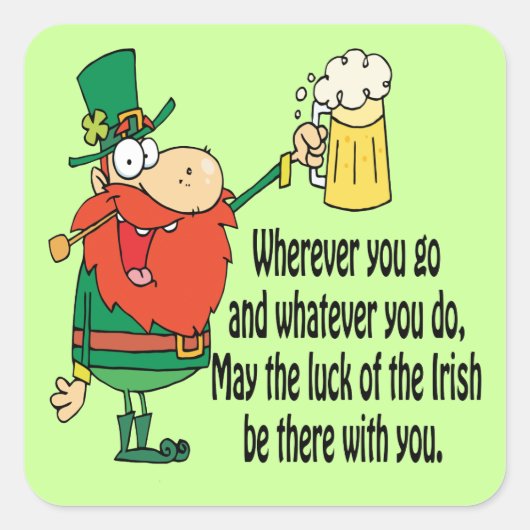 アイルランドの幸運 スクエアシール (正面)