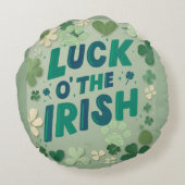 アイルランドの幸運 ラウンドクッション (裏面)