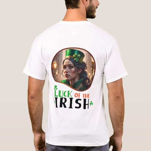 アイルランドの幸運 – 緑の衣装の問題 Tシャツ (裏面)